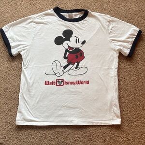Vintage Disney Mickey Mouse White Tee